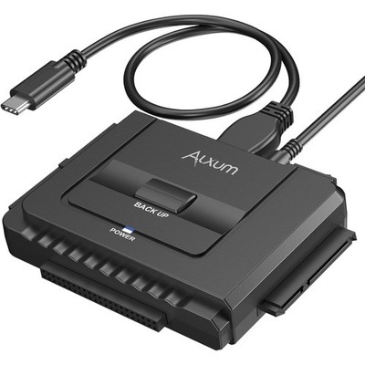 IDE SATA Adapter USB C 2,5 3,5 Zoll Festplatten Konverter mit Netzteil