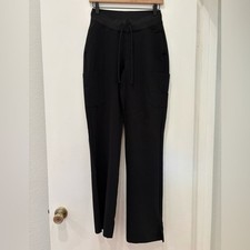  flawed NWT women's Mandala scrubs medical apparel black workwear pants XXS