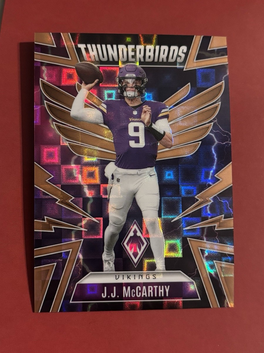 2025 Panini Phoenix Football JJ McCarthy Thunderbirds /125 Vikings