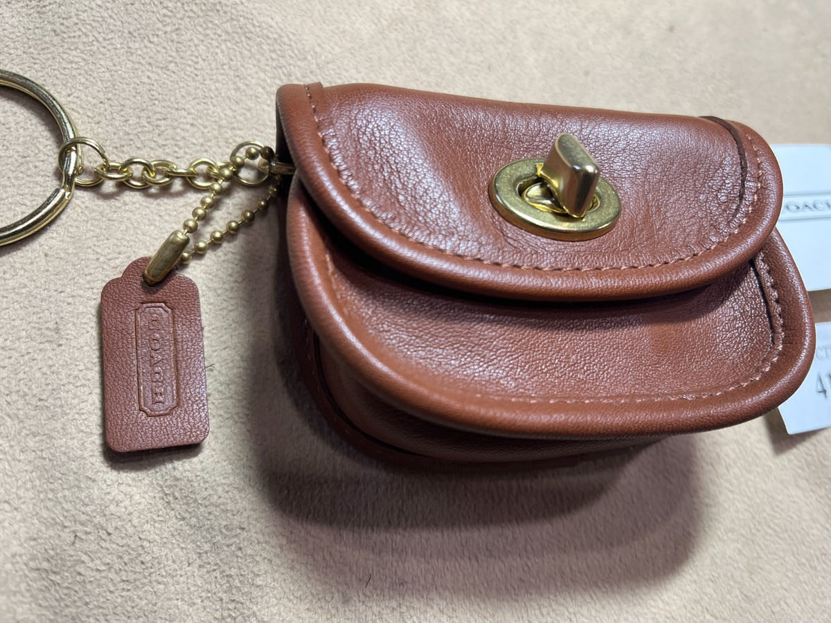 Vintage Coach Leather Mini City Brown Unused | eBay