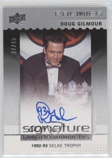 2016 Upper Deck Premier Signature Award Winners 37/49 Doug Gilmour Auto HOF 4p5