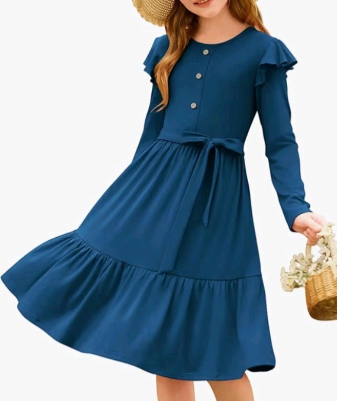 Long Sleeve Maxi Dresses for Girls for sale | eBay