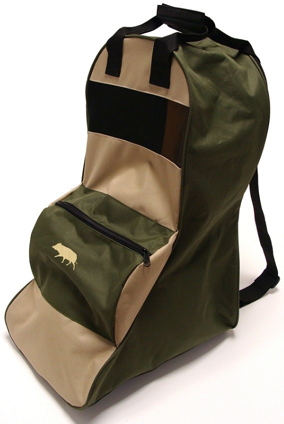 Sac à bottes brodé Sanglier HVD, le cadeau idéal pour chasseur de grand gibier