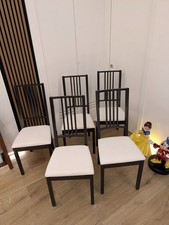 5 Sedie IKEA BORJE marrone/nero