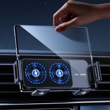 Wireless Car Charger for Samsung Galaxy Z Fold 7 6 5 4 3 2, Rotatable Dual Co...