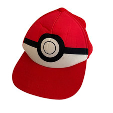 Pokemon Pokeball Snapback Hat Youth One Size Fits Most Red Nintendo 2022