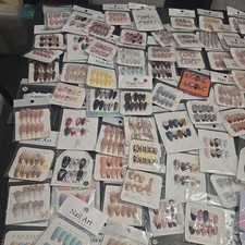 20 Random Packages Of Size Medium Press On Nails Plus Glue Tabs