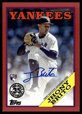 2023 Topps 1988 35th Anniversary Red Auto Jhony Brito #88BAU-JHB