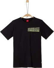 s.Oliver Jungen T-Shirt Kurzarmshirt, Schwarz...