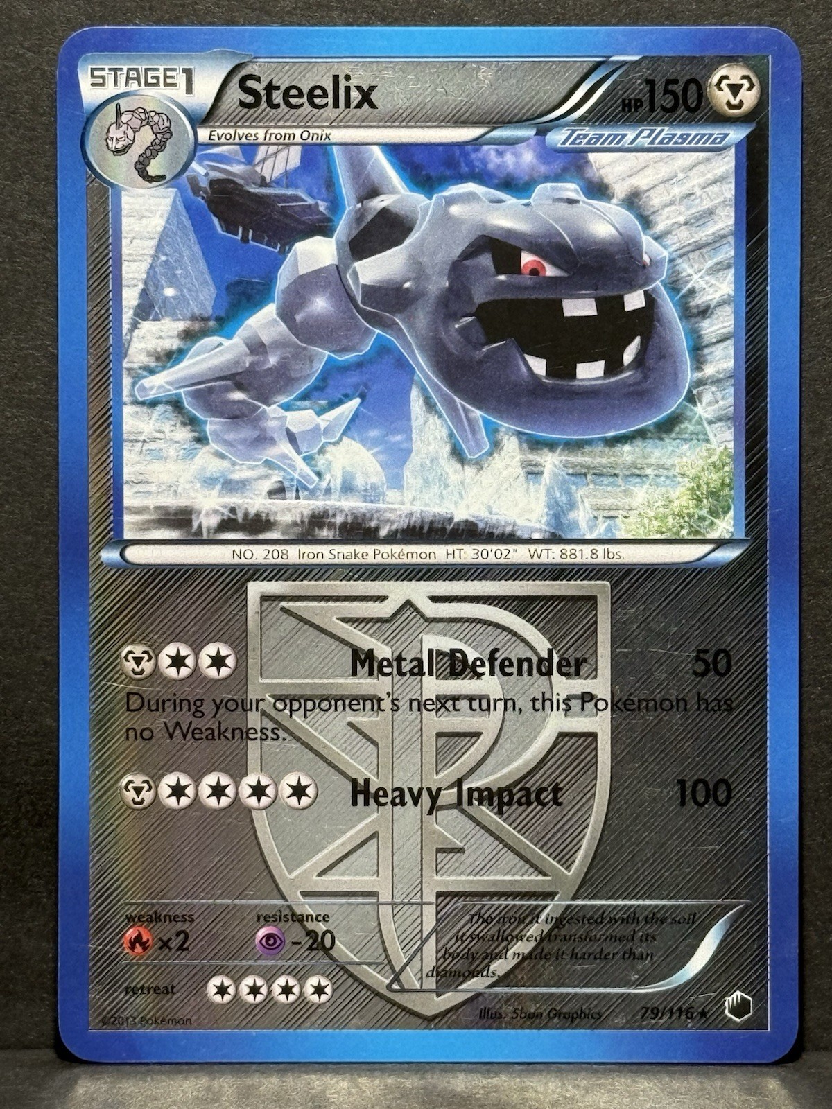 Steelix (Team Plasma) 79/116 Plasma Freeze Reverse Holo LP