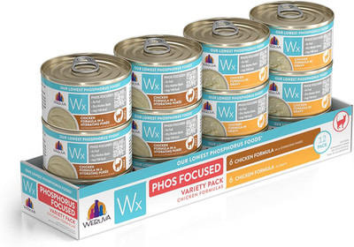 Wx Phos Focused, Chicken Formulas Variety Pack, 3Oz Can (Pack of 12)