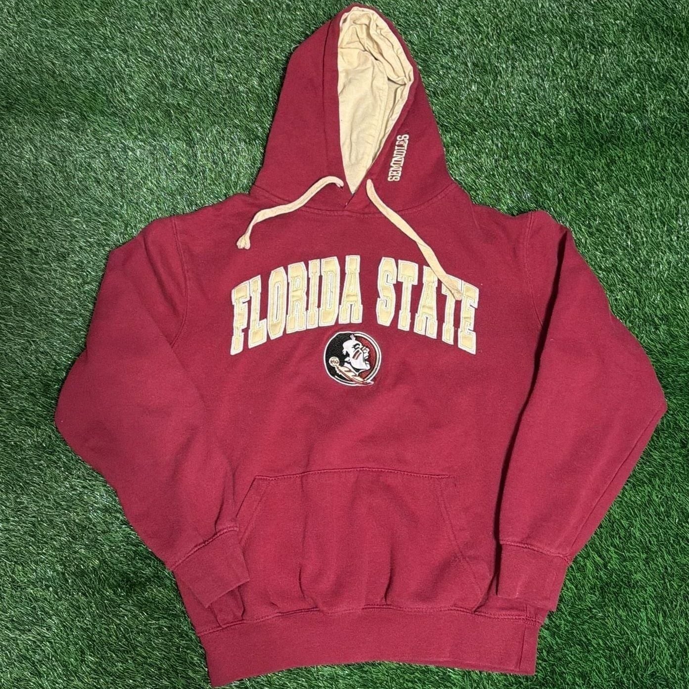 OVB florida state burgundy hoodie pullover sweatshirt sewn-on letters L/XL