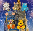 ? Disney Bigfoot Bigfeet Big Feet 7 Pin Lot - Sully Marie Thumper Dumbo Chaser