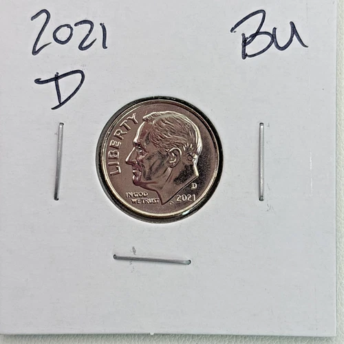 2021-D Roosevelt Dime BU (Brilliant Uncirculated) Denver Mint