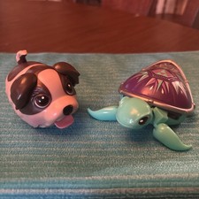 VTG Chubby Puppies Shitzu  Sea Turtle Friend Tested And Works Sea Pics 