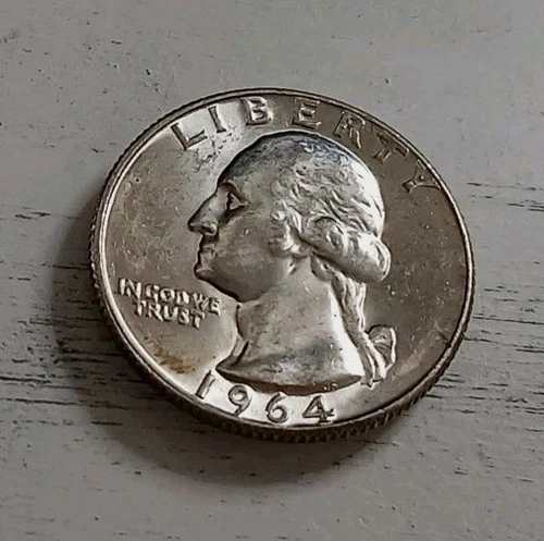 1964-D BU Silver Washington Quarter