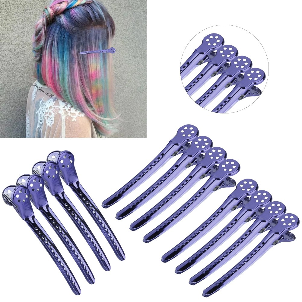 12pcs Hair Styling Clips Hairdressing Salon Sectioning Hairpins For Salon Style