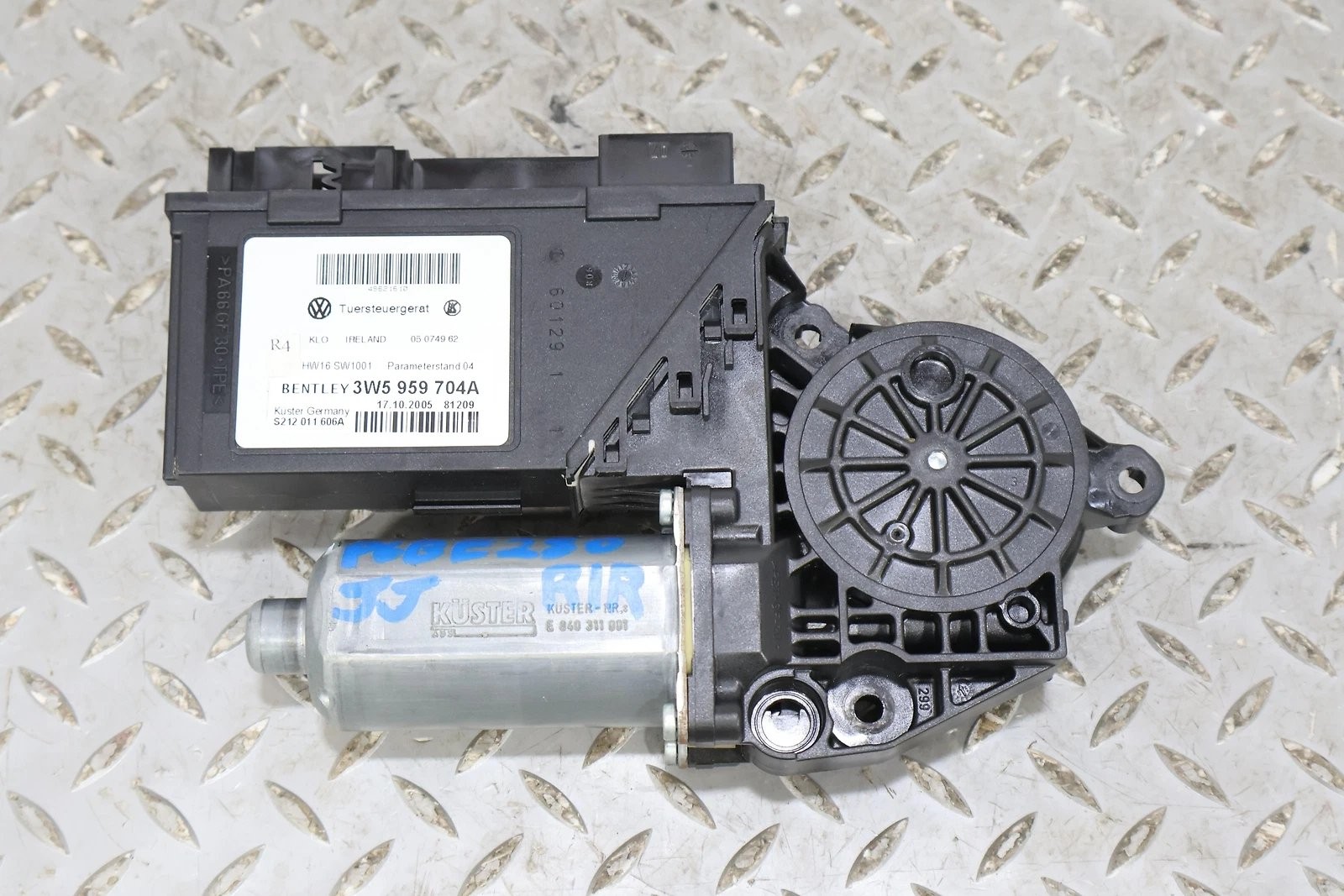 06-12 Bentley Flying Spur Rear Right RH Window Motor (3W5959704A) Tested