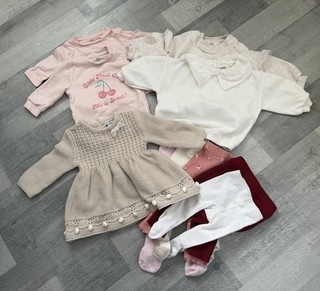 Baby Girl Mixed Autumn/Winter Bundle Age 0 3 Months (10 Items)
