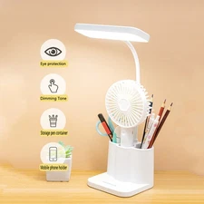 Dimmable LED Desk Light Touch Sensor Table Bedside Reading Lamp Rechargeable USA