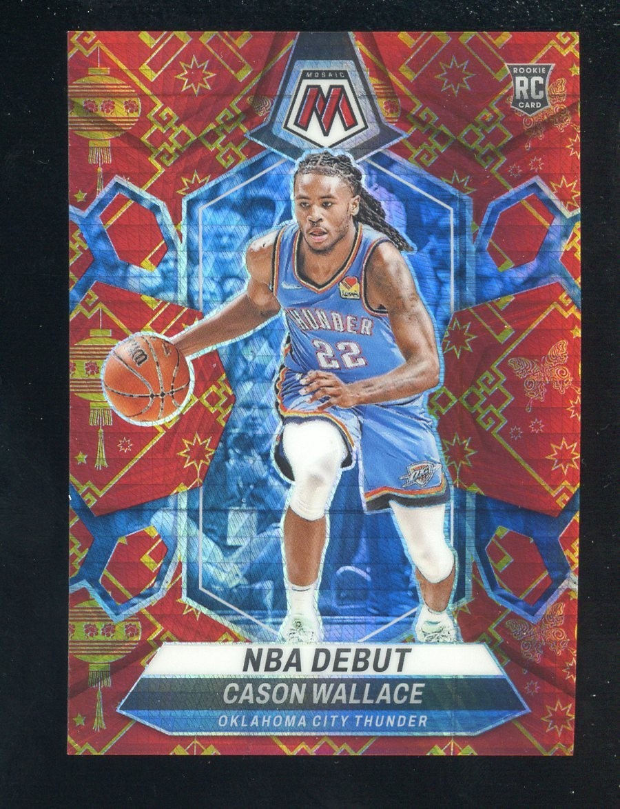 2023-24 Mosaic Lucky Envelopes Prizm #258 Cason Wallace RC Rookie 8/8