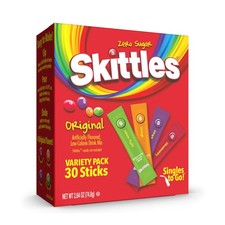 SINGLES TO GO Skittles Variety Pack, Watertok Powdered Drink Mix, Zero Sugar...