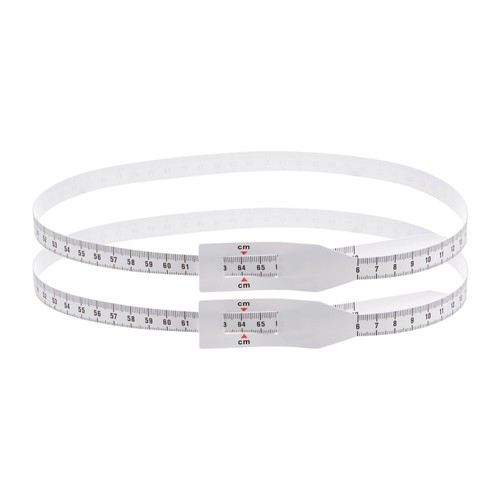 2Pcs Head Circumference Tape 70cm Plastic Measuring Rule Measure White New