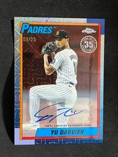 Yu Darvish 2025 Topps Chrome Update Orange Mojo Auto /25 Padres U90C-79 FS