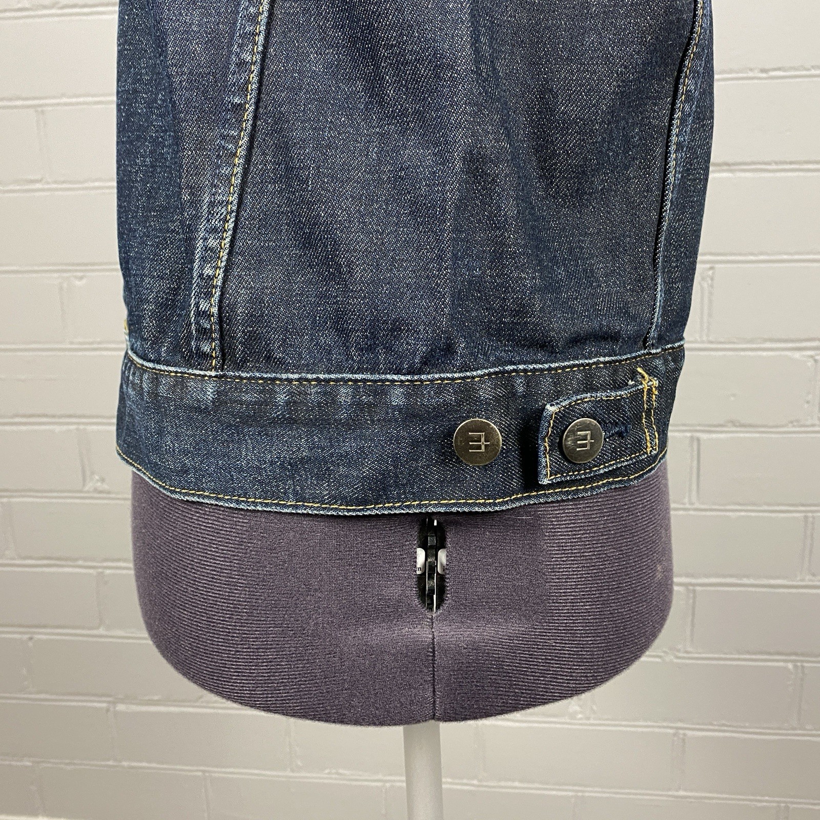 Edwin E-Function Blue Denim Jacket Cotton Made in… - image 10