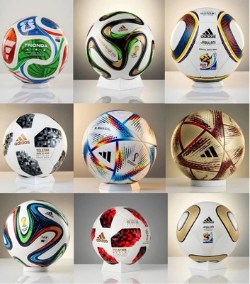 Adidas FIFA World Cup Match Balls Lot of 9 Football Set   Ball Size 5 Soccer Set