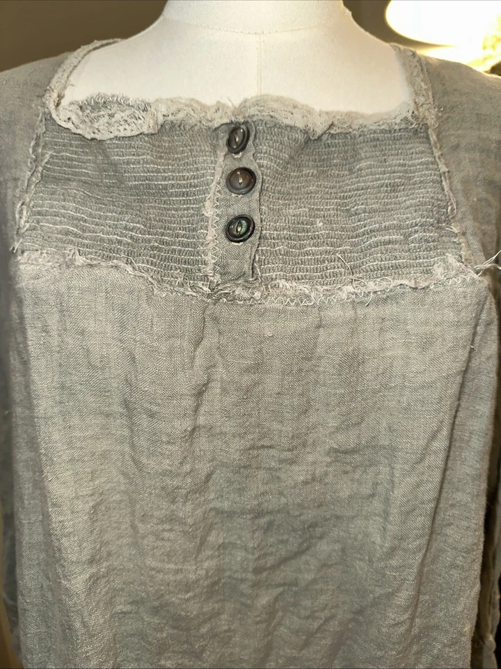 Top de musgo de algodón con perlas Magnolia de la colección Farm Nuevo sin etiquetas Foto 2 de 4