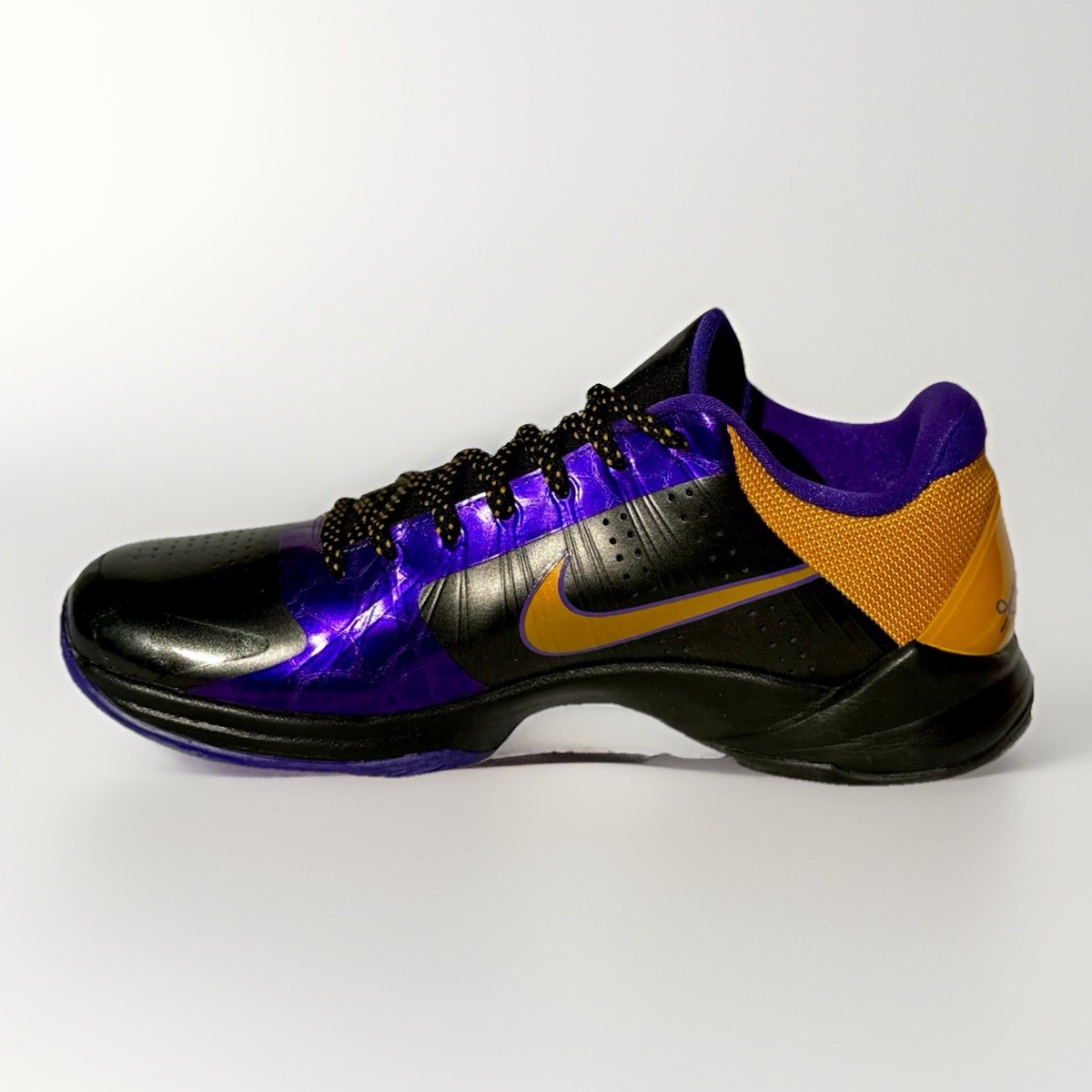 Size 11 - Nike Zoom Kobe 5 Lakers Away for sale online | eBay