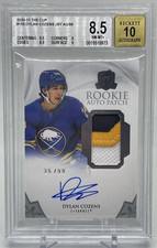 2020 UPPER DECK THE CUP DYLAN COZENS ROOKIE PATCH AUTO /99 #153 BGS Autograph 10