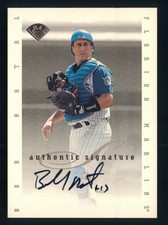 1996 Leaf Signature Series #NNO Bob Natal AUTO Extended Series Florida Marlins