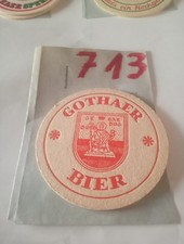 1 Stück DDR Bierdeckel, VEB Brauerei Gotha ( 1 ) , Sammlung Nr. 713