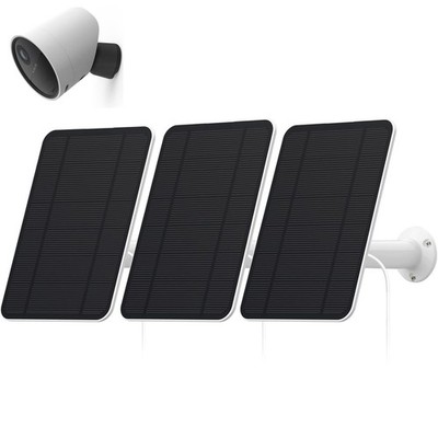 4W Solar Panel for Outdoor Security Camera, IP65 Weatherproof, 13.1ft Cable, Wal