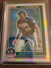 Jayden Hylton 2022 Panini Stars & Stripes #44 Holo Blue Foil /60 USA