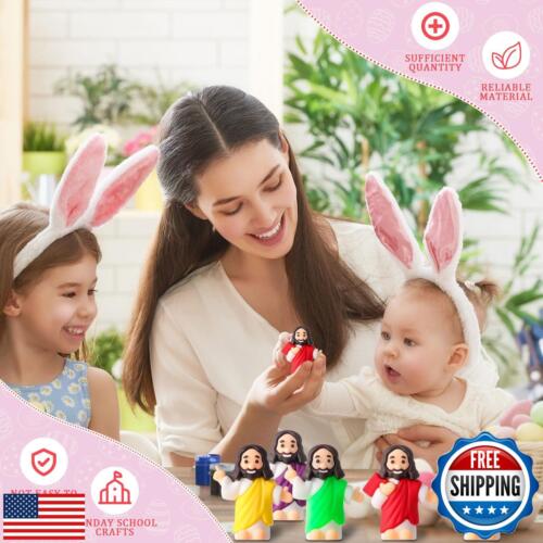 DoubleFill 100 Pcs Easter Little Jesus Figures Mini Jesus Figurines in Bulk 3 - Picture 5 of 5