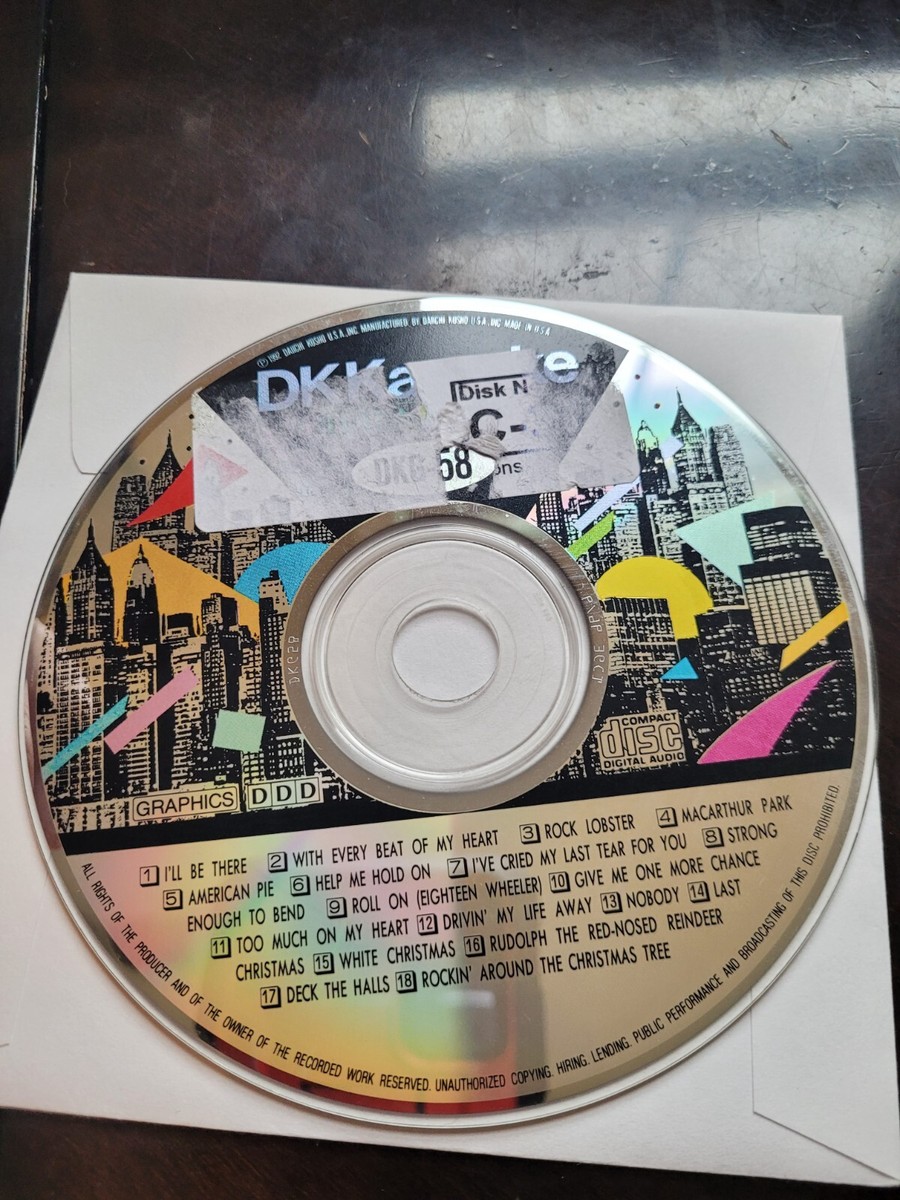 DK #58 DKG-58 KARAOKE CDG DISC | eBay