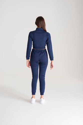 SikSilk Girls Navy Fade 1/4 Zip Track Top 13-14 Years - Picture 5 of 5
