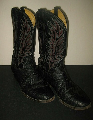 Leather Western Cowboy Boots Mens 