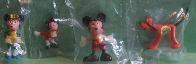 Marx Disneykins Mickie Minnie Mouse Child Dog Pluto NOS 1960's