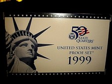 Vintage United States Mint 50 State Quarters 1999-S Mint Proof Set!