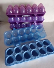 Hatchimals CollEGGtibles Empty Cartons (4) Purple-3 & Blue-1 Egg Containers