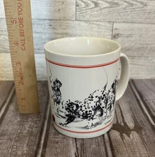 1990 Leanin Tree "Look For The Happy Spots In Each Day" Mug DALMATIONS