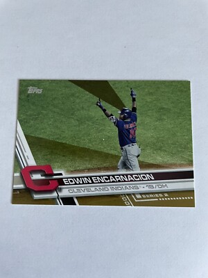 2017 Topps Baseball Series 2 Edwin Encarnacion Gold 1545/2017 #630