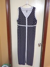 W25 CATHERINES WOMENS KNIT PULLOVER DRESS SLEEVELESS PLUS SZ 1X 18/20W