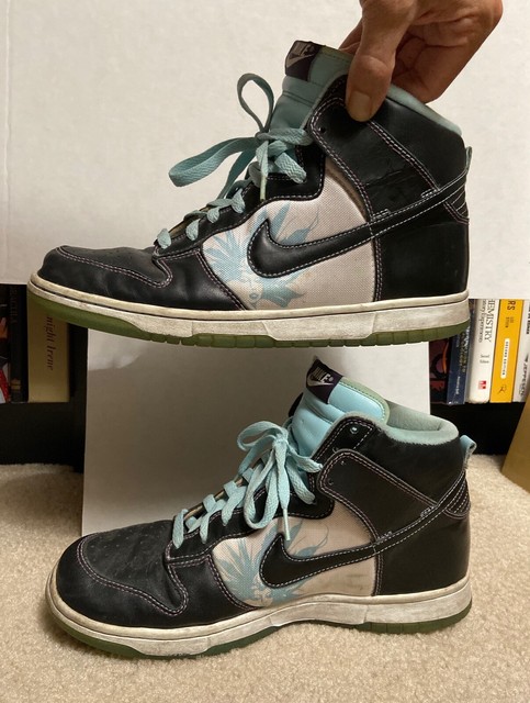 2007 Nike Dunk High Premium Santana Black / Ice VTG SB Size 10.5 - 312786 003 | eBay