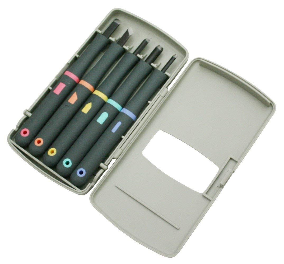 Japanese Yoshiharu High Quality Chisel Engraving Knife 5pcs GX