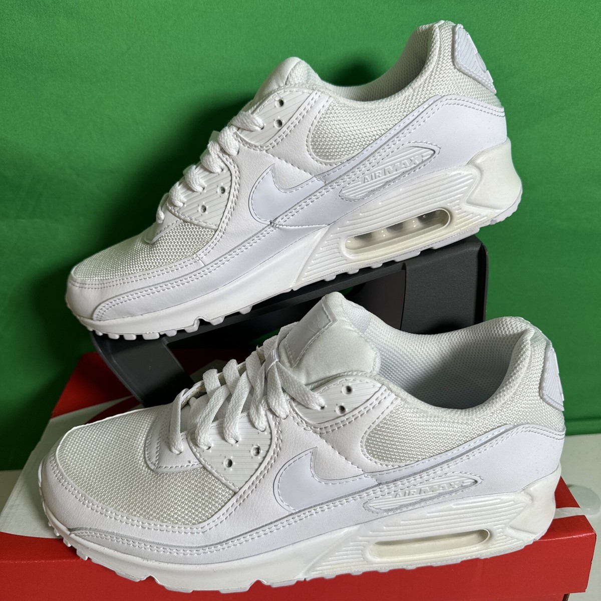 Size 10.5 - Nike Air Max 90 Twist Triple White W | eBay Size 10.5 - Nike Air Max 90 Twist Triple White W | eBay